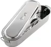 A stainless steel fish poacher with its lid slightly ajar, revealing a perforated rack inside. Anteprima dell’immagine prodotto