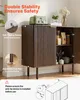 Mobile bar per caffè, tavolo bar scanalato di metà secolo Anteprima dell’immagine prodotto 6