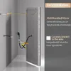 Illustration showing the installation steps for a wall-mounted mirror with LED lighting. Náhľad obrázku produktu