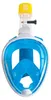 Aga Masque de plongée S/M bleu-blanc avec tuba pliable, Voir les images du produit 3