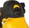 A close-up view of the controls and casing of a DeWALT power tool. Podgląd zdjęcia produktu