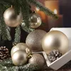 Christbaumkugel - Weihnachtsbaumkugel - bruchfest - glänzend matt glitzernd - champagner - 26er Set Produktbild-Vorschau