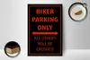 Holzschild Fahrrad 12x18cm Biker parking only Produktbild-Vorschau 3
