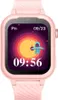 A pink smartwatch with a colorful space-themed watch face. Produktbild-Vorschau