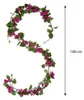 Sľudové dekorácie Bougainvillea Art Garland - L180 cm - Náhľad obrázku produktu 4