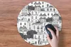 MuchoWow® Mauspad Mousepad Muster - Athen - Haus 50x50 cm - Produktbild-Vorschau 3