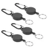 4 pièces Porte-clés extensible avec mousqueton - Support en Voir les images du produit 4