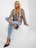 Relevance Damenbluse Samirah schwarz-beige Universal Produktbild-Vorschau 6