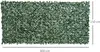 A rectangular artificial hedge made of green leaves, with dimensions indicated. Náhled obrázku produktu