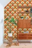 ESTAhome carta da parati art deco verde e arancione 50 x Anteprima dell’immagine prodotto 6