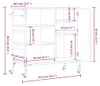 vidaXL Wózek kuchenny czarny 87,5x38,5x84,5 cm Materiał Podgląd zdjęcia produktu 8