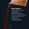 Liquid being poured from a container into water, with text describing a plant system for aquariums. Produktbild-Vorschau