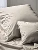 Close-up of bedding with two pillows. Produktbild-Vorschau