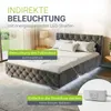 Juskys Polsterbett Nizza 140x200 cm mit Matratze - Produktbild-Vorschau 3