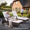 tectake® Rattan Sonnenliege 200 x 70 x 33 cm Produktbild-Vorschau 9