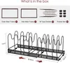 Topfdeckelhalter Topfdeckel Pan Organizer Rack Pfannenregal Produktbild-Vorschau 3