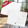100 Postkarten Blanko DIN A6 weiß, Einladung Grußkarte DIY, Produktbild-Vorschau 1