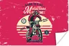 MuchoWow® Poster Mann - Motorrad - Oldtimer 90x60 cm - Produktbild-Vorschau 1