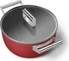 Smeg CKFC2411RDM, Červená, PTFE, 250 °C, Hliník, Nerezová Náhľad obrázku produktu 6