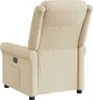 vidaXL Poltrona relax in tessuto crema Anteprima dell’immagine prodotto 5