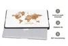 MuchoWow® Laptop Hülle 14 ZollWeltkarte - Bronze - Seil Produktbild-Vorschau 4