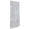 vidaXL Rideau moustiquaire gris et blanc 90x220 cm chenille Voir les images du produit 1