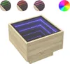 vidaXL Nachttisch mit Infinity-LED Sonoma-Eiche 40x40x30 cm Produktbild-Vorschau 2
