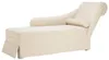 vidaXL Chaise longue con bolster e bracciolo destro Lino Anteprima dell’immagine prodotto 8