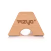 A wooden push-up grip shaped like the letter 'A' with the brand name 'FIZYO' engraved on it. Podgląd zdjęcia produktu