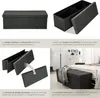 Tabouret avec rangement pliable en polyester 110 x 38 x 38 Voir les images du produit 5