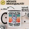 Gamer Tasse Geschenk Reichet Mir Den Controller Der König Produktbild-Vorschau 3