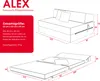 Klappmatratze 120x200 cm Futonsofa Kaltschaum Polyurethan Produktbild-Vorschau 6