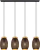 Globo Lighting Hängeleuchte Metall goldfarben, Metall Produktbild-Vorschau 2