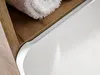 Badezimmerschrank mit Wäschekorb "Panay"  Weiß - Goldene Produktbild-Vorschau 12