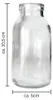 Glasflasche "Bottle klein" – 5 x 10,5cm – Dekovase Klar 6 Produktbild-Vorschau 3