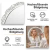 LED Kosmetikspiegel 180° drehbar, Runder Schminkspiegel mit Produktbild-Vorschau 10
