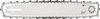 A chainsaw bar with a chain on a white background. Produktbild-Vorschau