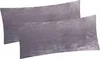 Two grey pillowcases are laid out on a white background. Produktbild-Vorschau