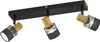 Deckenleuchte, Eisen Stahl, 3-Flammig, L 45 cm Produktbild-Vorschau 2