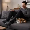 Pánske zateplené čierne maskáčové šľapky WILLS Náhľad obrázku produktu 2