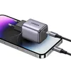 A UGREEN charger and USB-C cable are shown plugged into a smartphone. Voir les images du produit