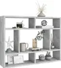 A concrete-effect wall shelf with various decorative items. Náhľad obrázku produktu