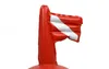 Signalboje für Taucher, rot, mit Taucherflagge, aufblasbar, Produktbild-Vorschau 6