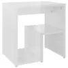 vidaXL Comodini, set da 2 pezzi, bianco lucido, 40x30x40 Anteprima dell’immagine prodotto 7