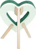 Nass Steckschaum Herz 30cm offen mit Holzständer H.32cm Produktbild-Vorschau 2