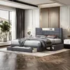 UnboxG Polsterbett Bett 140 x 200 cm, Doppelbett mit Produktbild-Vorschau 4