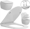 WC-Sitz mit Absenkautomatik D Form Slim Toilettendeckel Produktbild-Vorschau 1