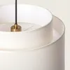 Pendelleuchte Metall und Stoff Arija Beige Produktbild-Vorschau 4