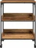 vidaXL Chariot de cuisine vieux bois 60 x 41 x 80,5 cm Bois Voir les images du produit 6