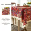 Boho Vintage Tischdecke mit Quaste, Bunte Rechteckige Produktbild-Vorschau 5